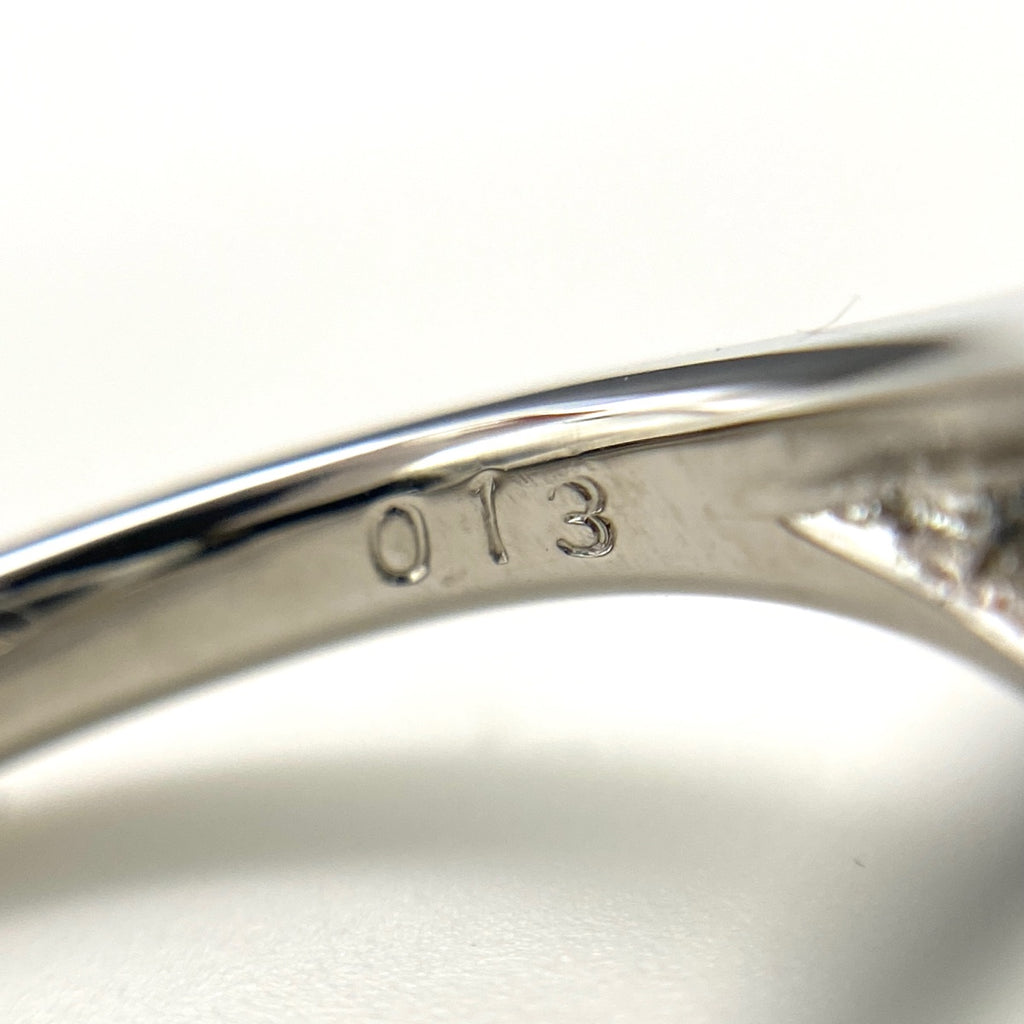 パール デザインリング プラチナ 指輪 メレダイヤ 真珠 リング 12号 Pt900 パール ダイヤモンド レディース 【中古】nbjwl