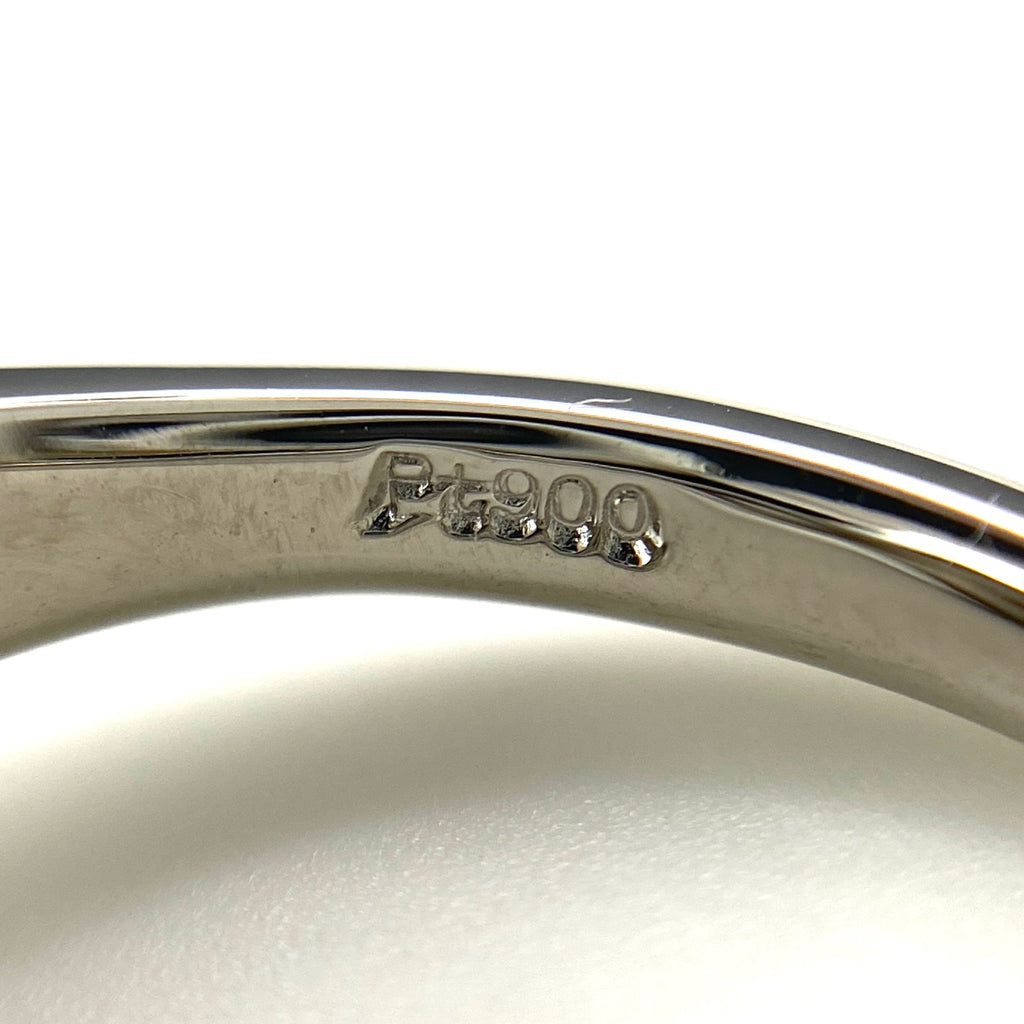 パール デザインリング プラチナ 指輪 メレダイヤ 真珠 リング 12号 Pt900 パール ダイヤモンド レディース 【中古】nbjwl