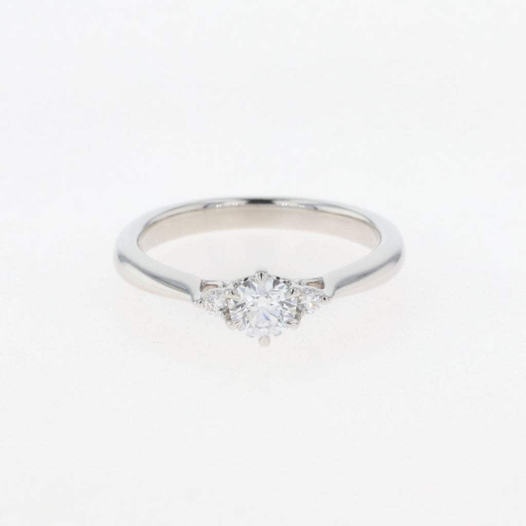 ダイヤモンド デザインリング プラチナ 指輪 メレダイヤ リング 8号 Pt950 ダイヤモンド レディース 【中古】nbjwl