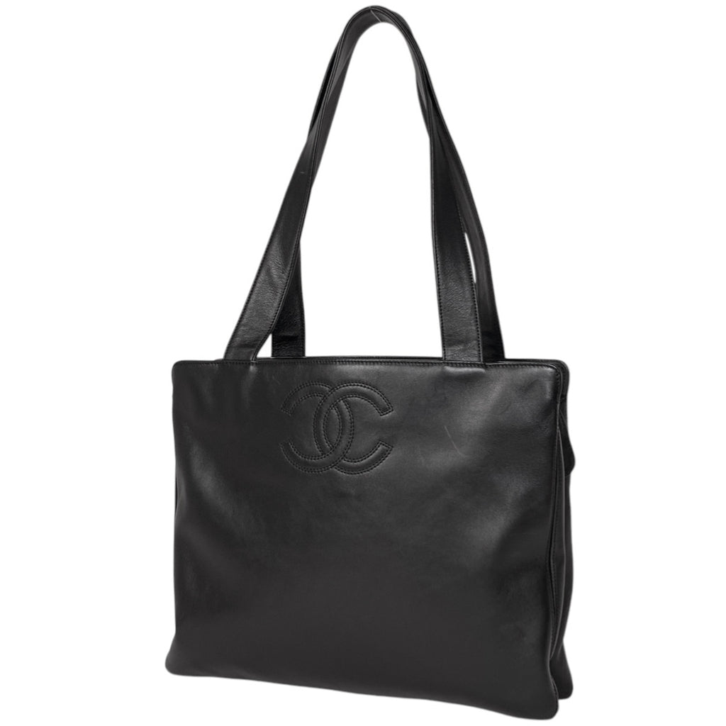 シャネル ココマーク ショルダーバッグ トートバッグ ショルダーバッグ レザー ブラック レディース 【中古】brbag