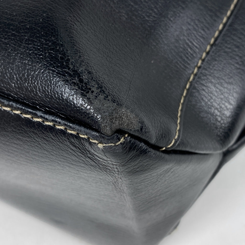 ロエベ ベラスケス ハンドバッグ 2WAY ショルダーバッグ ハンドバッグ レザー ブラック ブラウン レディース 【中古】brbag