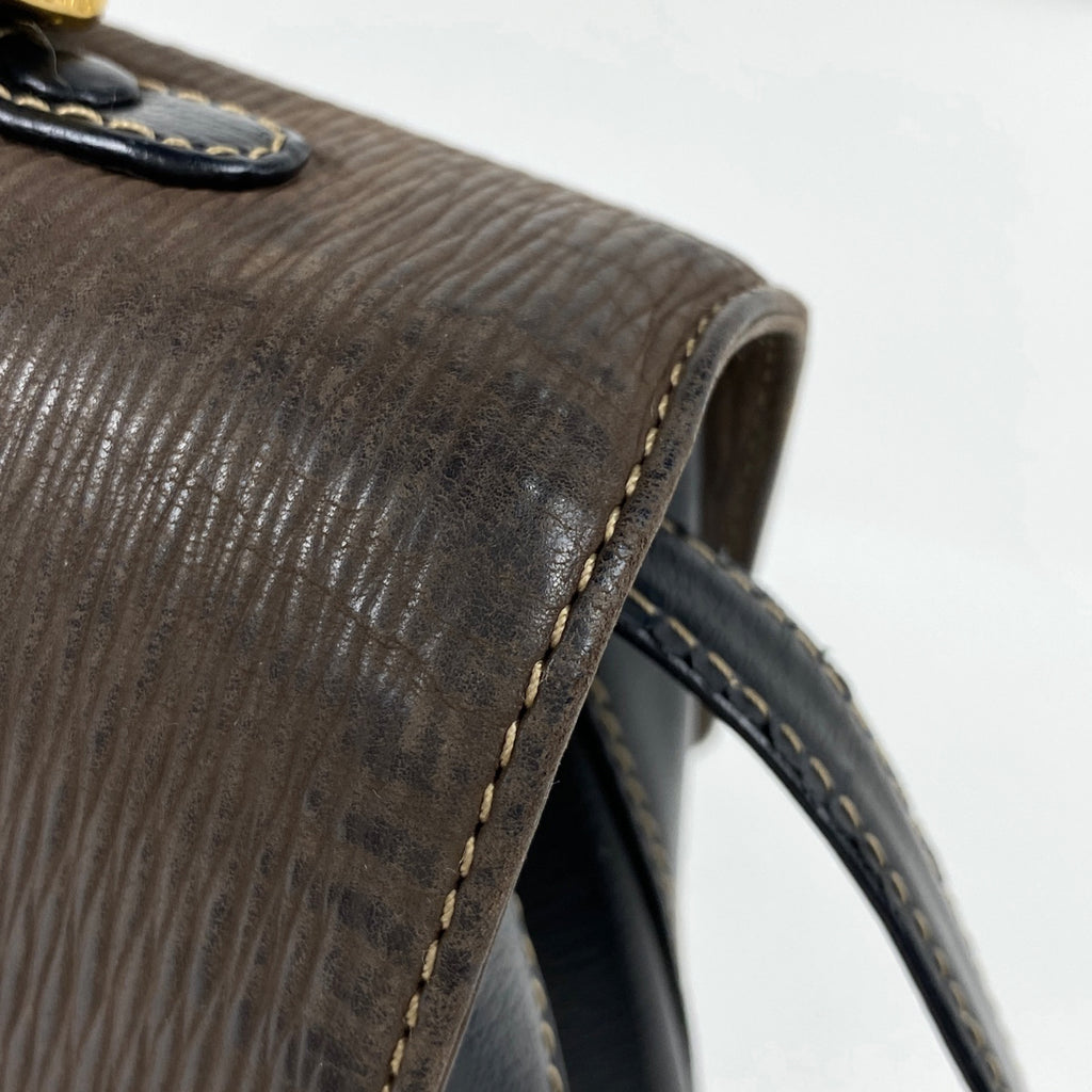 ロエベ ベラスケス ハンドバッグ 2WAY ショルダーバッグ ハンドバッグ レザー ブラック ブラウン レディース 【中古】brbag