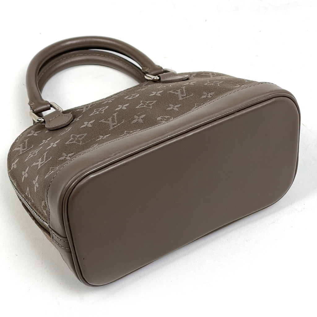 ルイ・ヴィトン リトル アルマ ミニ ハンドバッグ モノグラムサテン ベージュ M92147 レディース 【中古】brbag