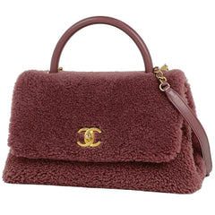 シャネル ココマーク ハンドバッグ 2WAY チェーン ショルダーバッグ ハンドバッグ ファブリック ボルドー レディース 【中古】brbag