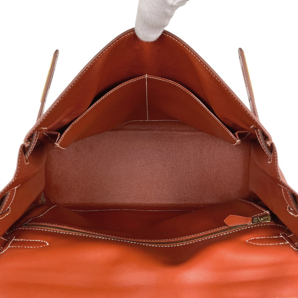 エルメス ケリー 32 2WAYショルダーバッグ 内縫い ハンドバッグ ボックスカーフ ブラウン 〇X レディース 【中古】brbag