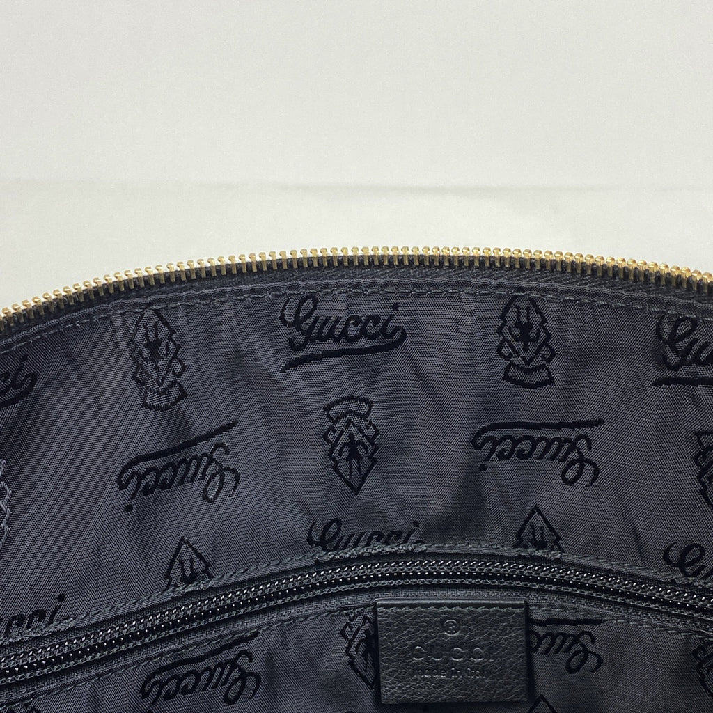 グッチ グッチシマ ボストンバッグ 2WAY ショルダーバッグ ボストンバッグ レザー ブラック 206500 レディース 【中古】brbag