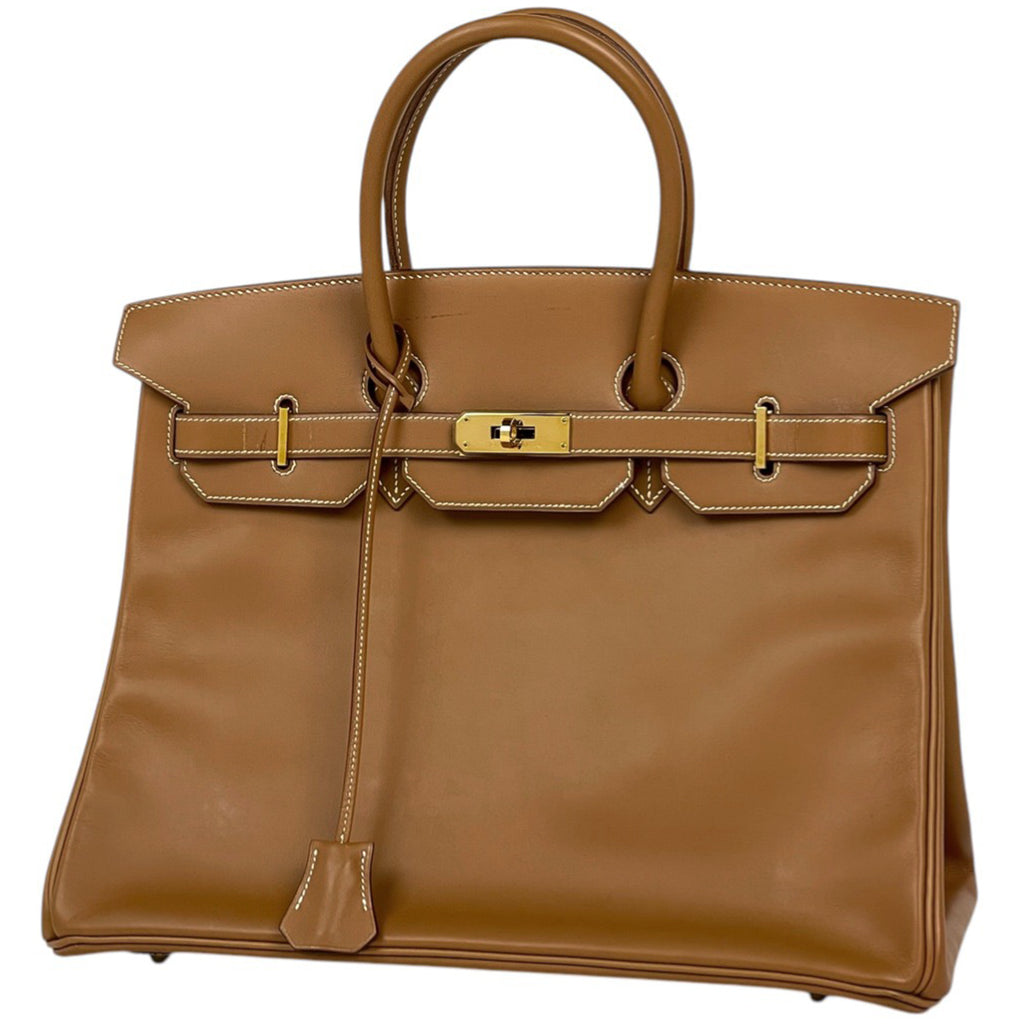 エルメス バーキン 35 ハンドバッグ ヴァッシュ ゴールド 〇Y レディース 【中古】brbag