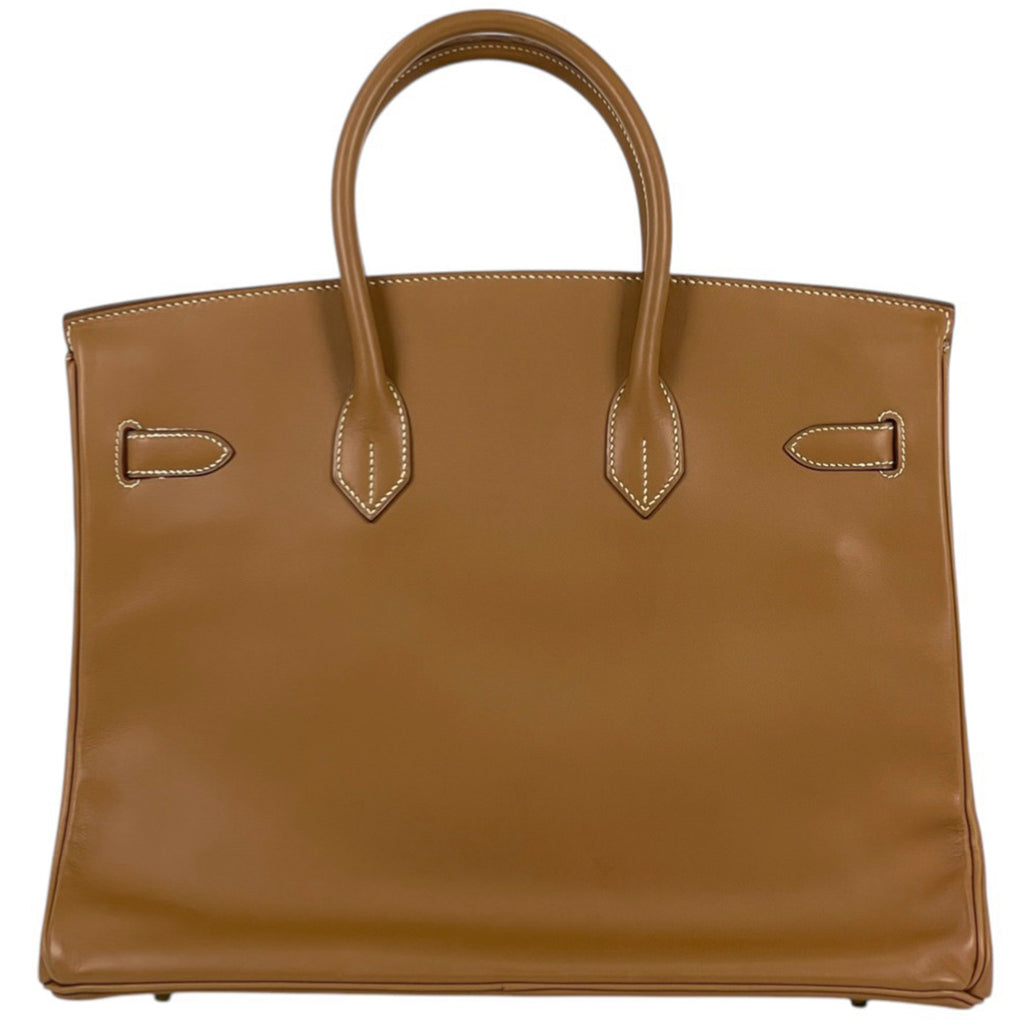 エルメス バーキン 35 ハンドバッグ ヴァッシュ ゴールド 〇Y レディース 【中古】brbag