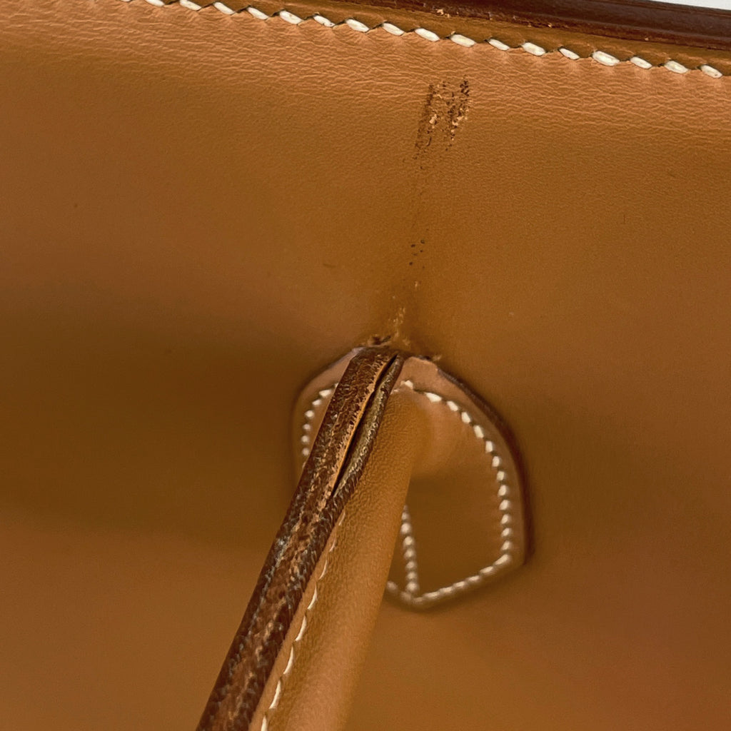 エルメス バーキン 35 ハンドバッグ ヴァッシュ ゴールド 〇Y レディース 【中古】brbag