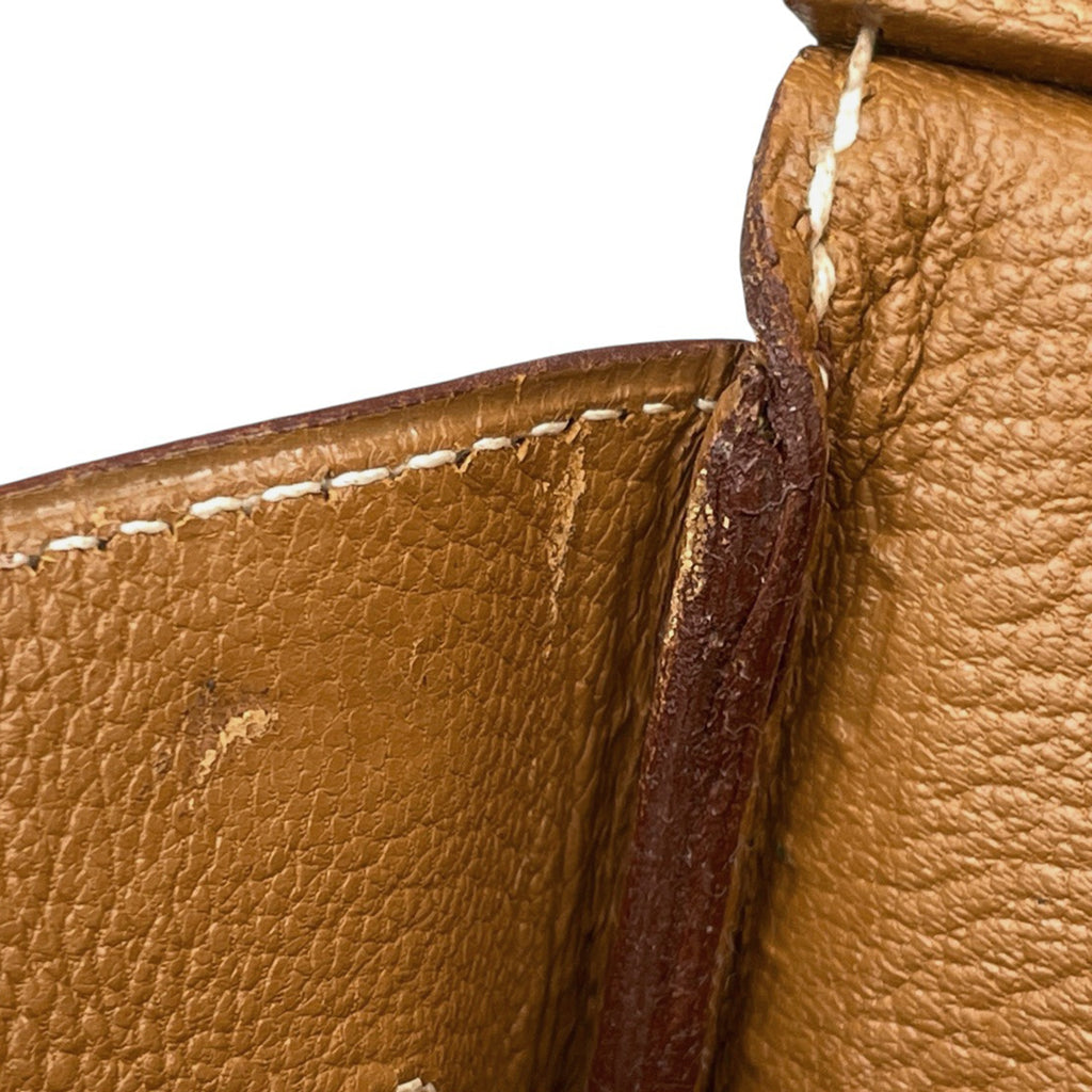 エルメス バーキン 35 ハンドバッグ ヴァッシュ ゴールド 〇Y レディース 【中古】brbag