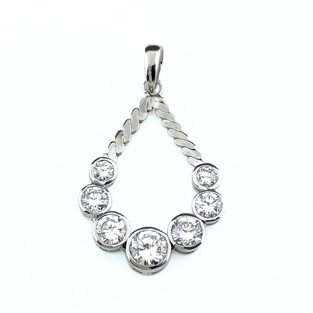 メレダイヤ デザインペンダントトップ プラチナ ペンダントトップ Pt900 ダイヤモンド レディース 【中古】nbjwl