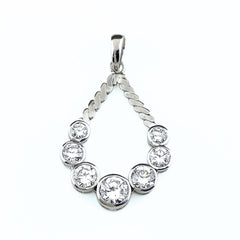 メレダイヤ デザインペンダントトップ プラチナ ペンダントトップ Pt900 ダイヤモンド レディース 【中古】nbjwl