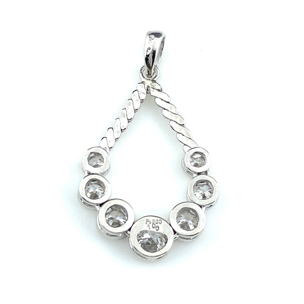 メレダイヤ デザインペンダントトップ プラチナ ペンダントトップ Pt900 ダイヤモンド レディース 【中古】nbjwl