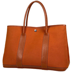 エルメス ガーデンパーティ PM ハンドバッグ トワルオフィシェ トートバッグ キャンバス オレンジ □I レディース 【中古】brbag