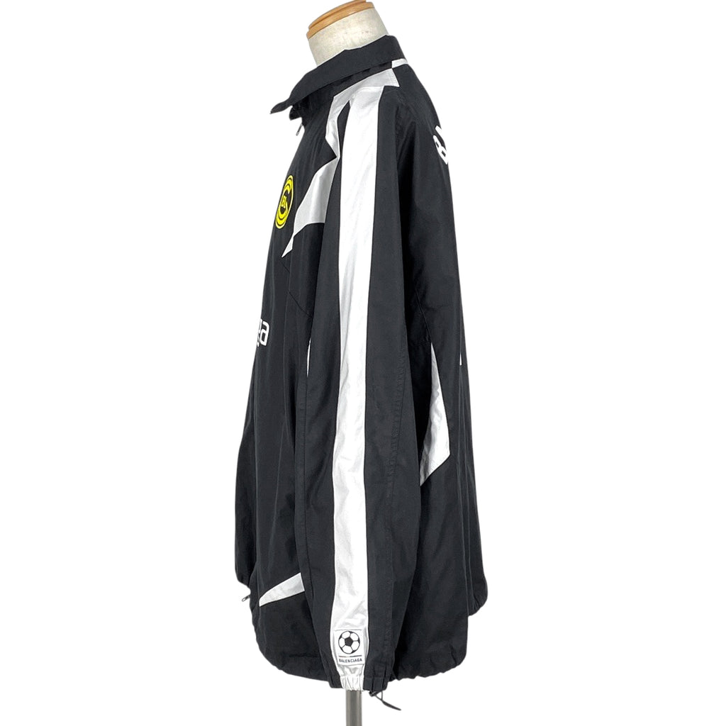 バレンシアガ ロゴ トラックジャケット ブルゾン ジャケット その他ジャケット コットン ブラック ホワイト メンズ 【中古】brapp