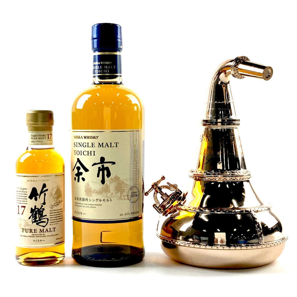 【東京都内限定お届け】ニッカ NIKKA 竹鶴 17年 余市 シングルモルト 1号 ポットスティル 700ml ウイスキー セット 【古酒】