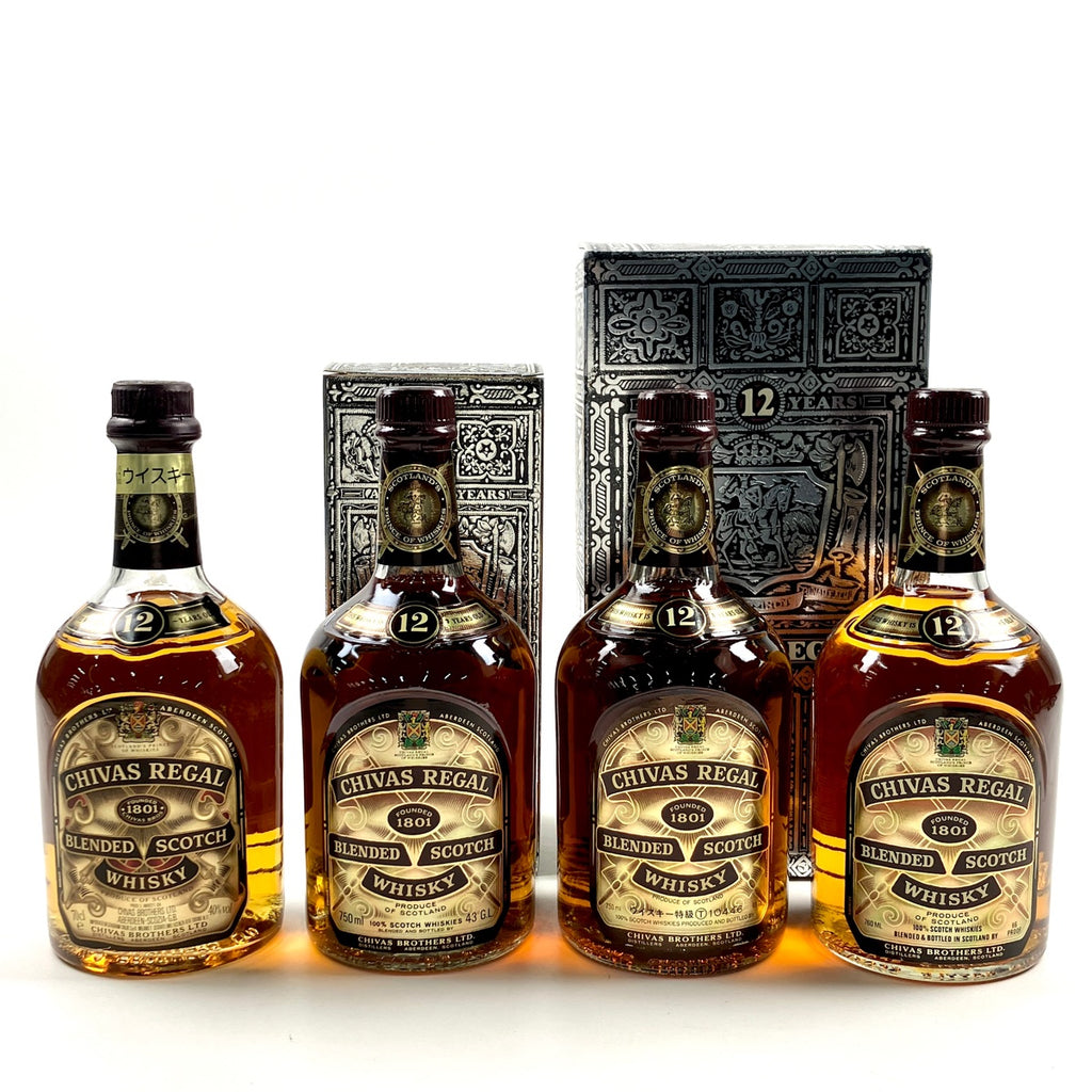 シーバスリーガル CHIVAS REGAL 12年 旧ボトル スコッチ 750ml ウイスキー セット 【古酒】