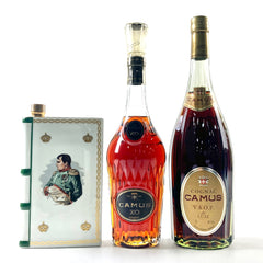 カミュ CAMUS ナポレオン ブック XO ロングネック VSOP デラックス コニャック 700ml ブランデー セット 【古酒】