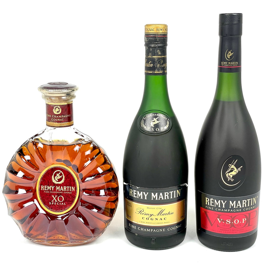 レミーマルタン REMY MARTIN XO スペシャル 現行 クリアボトル VSOP 旧旧 現行 コニャック 700ml ブランデー セット 【古酒】