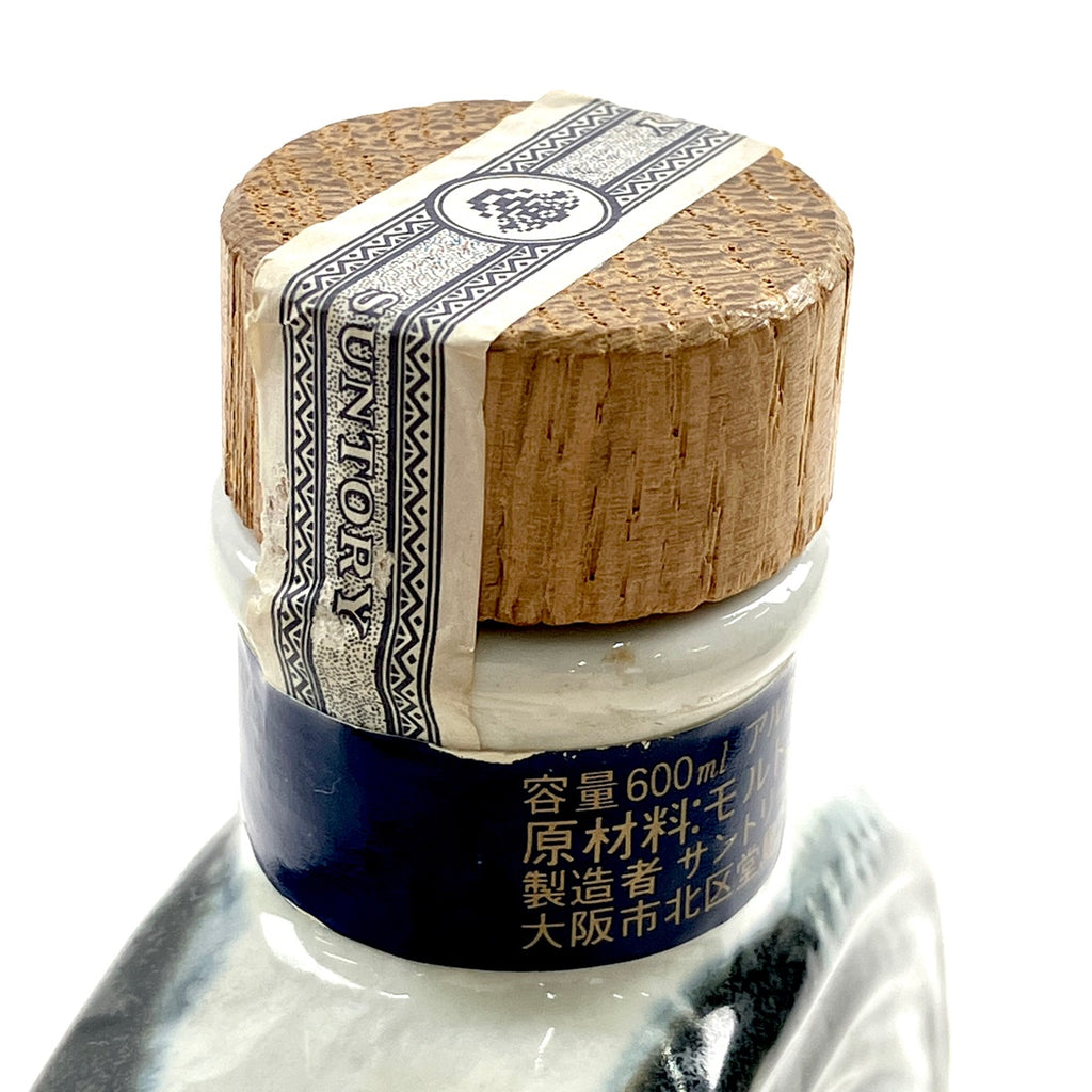 【東京都内限定お届け】サントリー SUNTORY ローヤル 干支ボトル 申 1992年 陶器 酉 スペシャルリザーブ 600ml ウイスキー セット 【古酒】