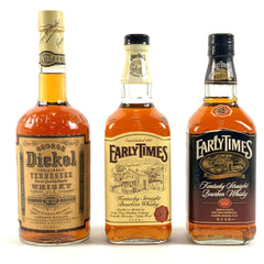 3本 ジョージディッケル アーリータイムズ アメリカン 700ml ウイスキー セット 【古酒】