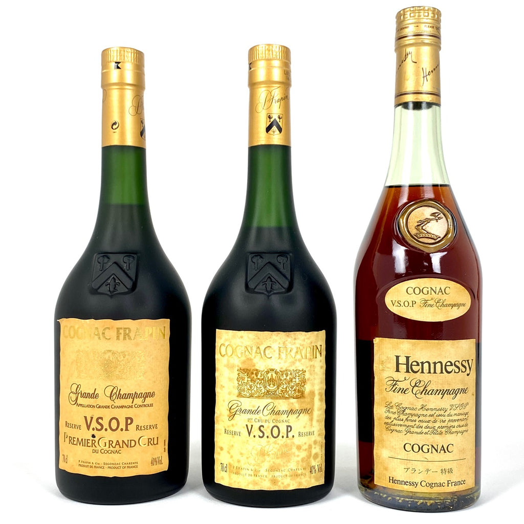 3本 フラパン ヘネシー コニャック 700ml ブランデー セット 【古酒】