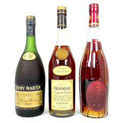 3本 カミュ レミーマルタン ヘネシー コニャック 700ml ブランデー セット 【古酒】