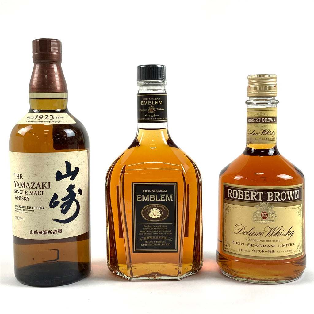 【東京都内限定お届け】 3本 サントリー キリン 700ml ウイスキー セット 【古酒】