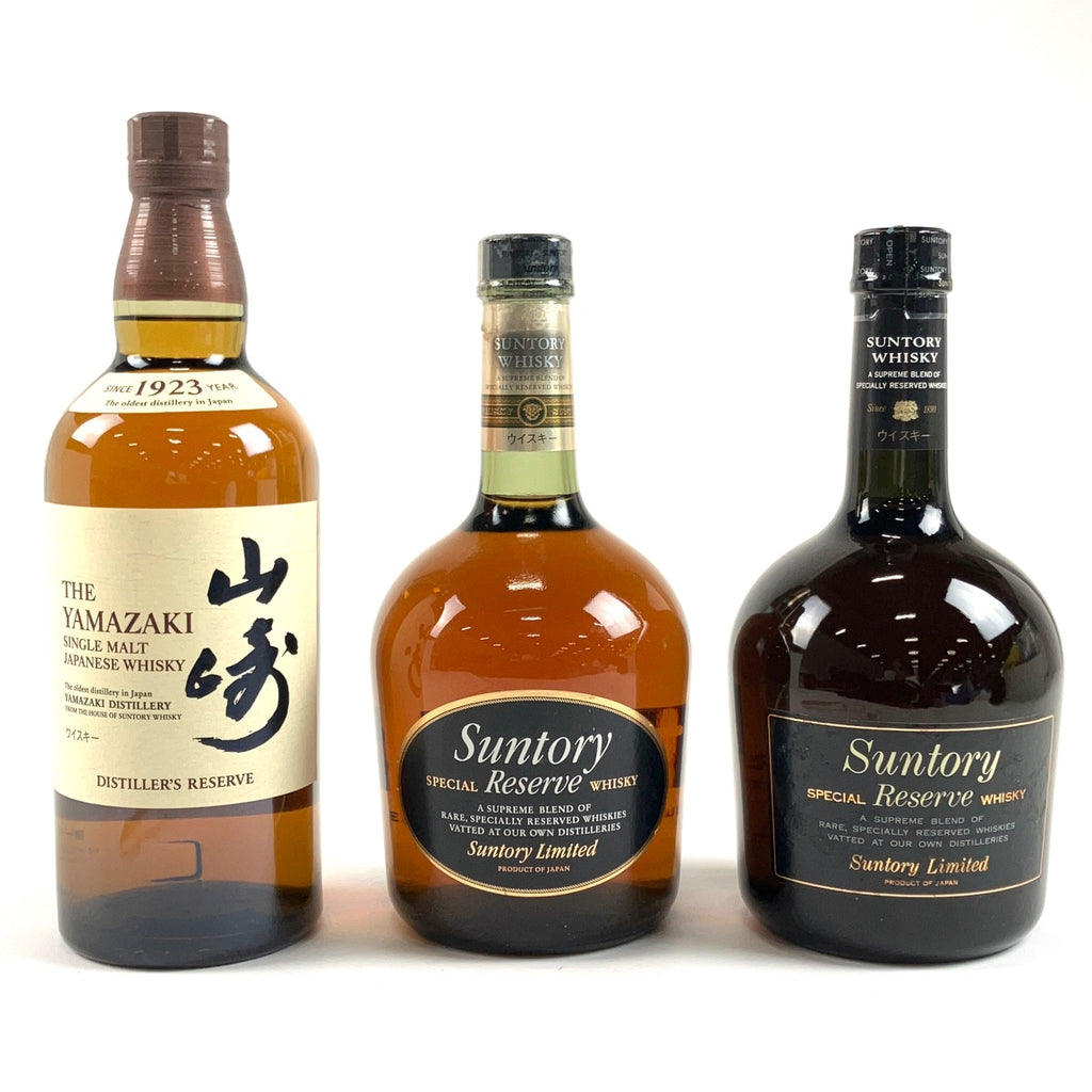 【在庫一掃】 【東京都内限定お届け】 3本 サントリー SUNTORY 山崎 シングルモルト ジャパニーズ スペシャルリザーブ 700ml ウイスキー セット 【古酒】 liqbb
