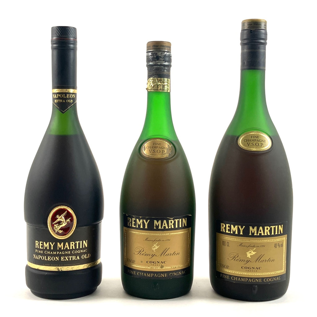 3本 レミーマルタン REMY MARTIN ナポレオン エクストラ オールド  VSOP 旧旧旧 1000ml ブランデー セット 【古酒】