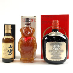 【東京都内限定お届け】サントリー SUNTORY 山崎 12年 リザーブ くまボトル オールド シルバーラベル 700ml ウイスキー セット 【古酒】