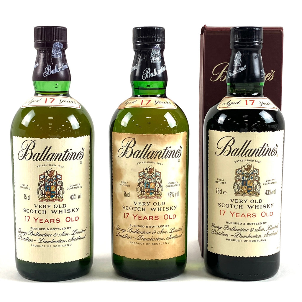 バランタイン Ballantines 17年 750ml ウイスキー セット 【古酒】