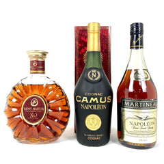 3本 MARTINEAU カミュ レミーマルタン コニャック 700ml ブランデー セット 【古酒】