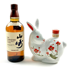 【東京都内限定お届け】 2本 サントリー SUNTORY 山崎 ノンエイジ 1923 ローヤル 12年 干支ボトル 卯 1999年 陶器 700ml ウイスキー セット 【古酒】liqbb