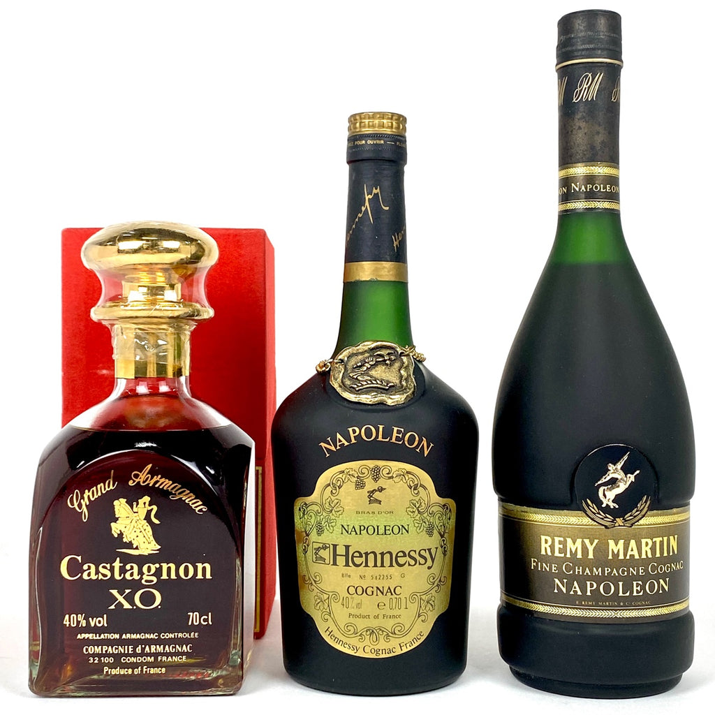 3本 カスタゴン ヘネシー レミーマルタン コニャック 700ml ブランデー セット 【古酒】liqbb