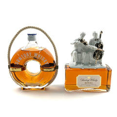 【東京都内限定お届け】 2本 サントリー SUNTORY リザーブ ポートピア'81 ブイボトル ローヤル 二重奏ボトル 700ml ウイスキー セット 【古酒】liqbb