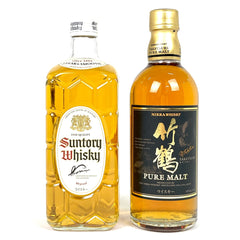 【東京都内限定お届け】 2本 サントリー ニッカ 700ml ウイスキー セット 【古酒】liqbb