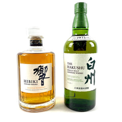 【東京都内限定お届け】 2本 サントリー SUNTORY 響 ジャパニーズハーモニー 白州 シングルモルト ジャパニーズ 700ml ウイスキー セット 【古酒】liqbb