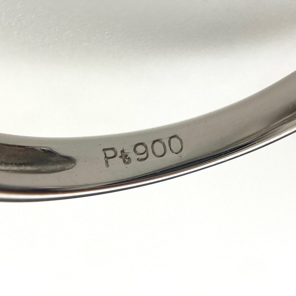 メレダイヤ デザインリング プラチナ 指輪 リング 8.5号 Pt900 ダイヤモンド レディース 【中古】nbjwl