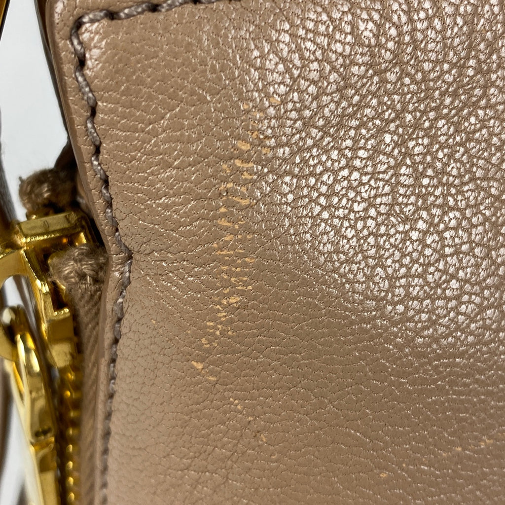 ミュウ ミュウ マドラス ハンドバッグ 2WAY ショルダーバッグ ハンドバッグ レザー ピンクベージュ RN1016 レディース 【中古】 brbag