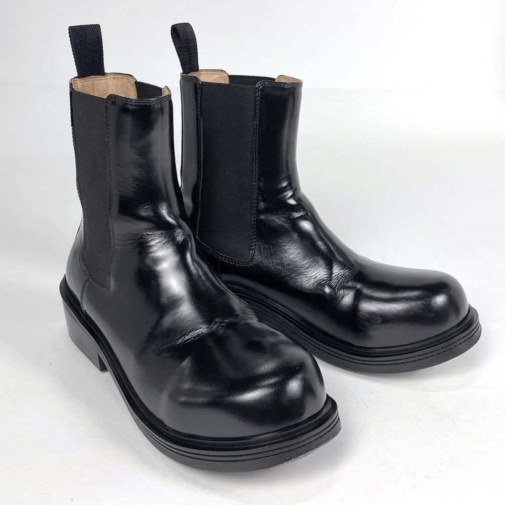 ボッテガヴェネタ デザイン ブーツ 靴 ブーツ レザー ブラック メンズ 【中古】brapp