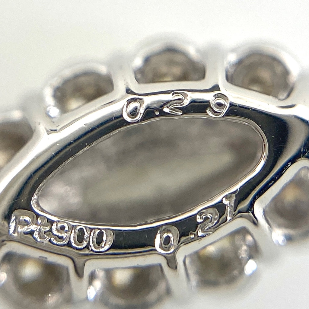 ダイヤモンド デザインネックレス プラチナ ペンダント メレダイヤ ネックレス Pt900 Pt850 ダイヤモンド レディース 【中古】nbjwl