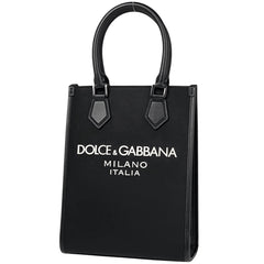 ドルチェアンドガッバーナ ロゴ ミニ トートバッグ 2WAY ショルダーバッグ ハンドバッグ トートバッグ ナイロン ブラック レディース 【中古】brbag