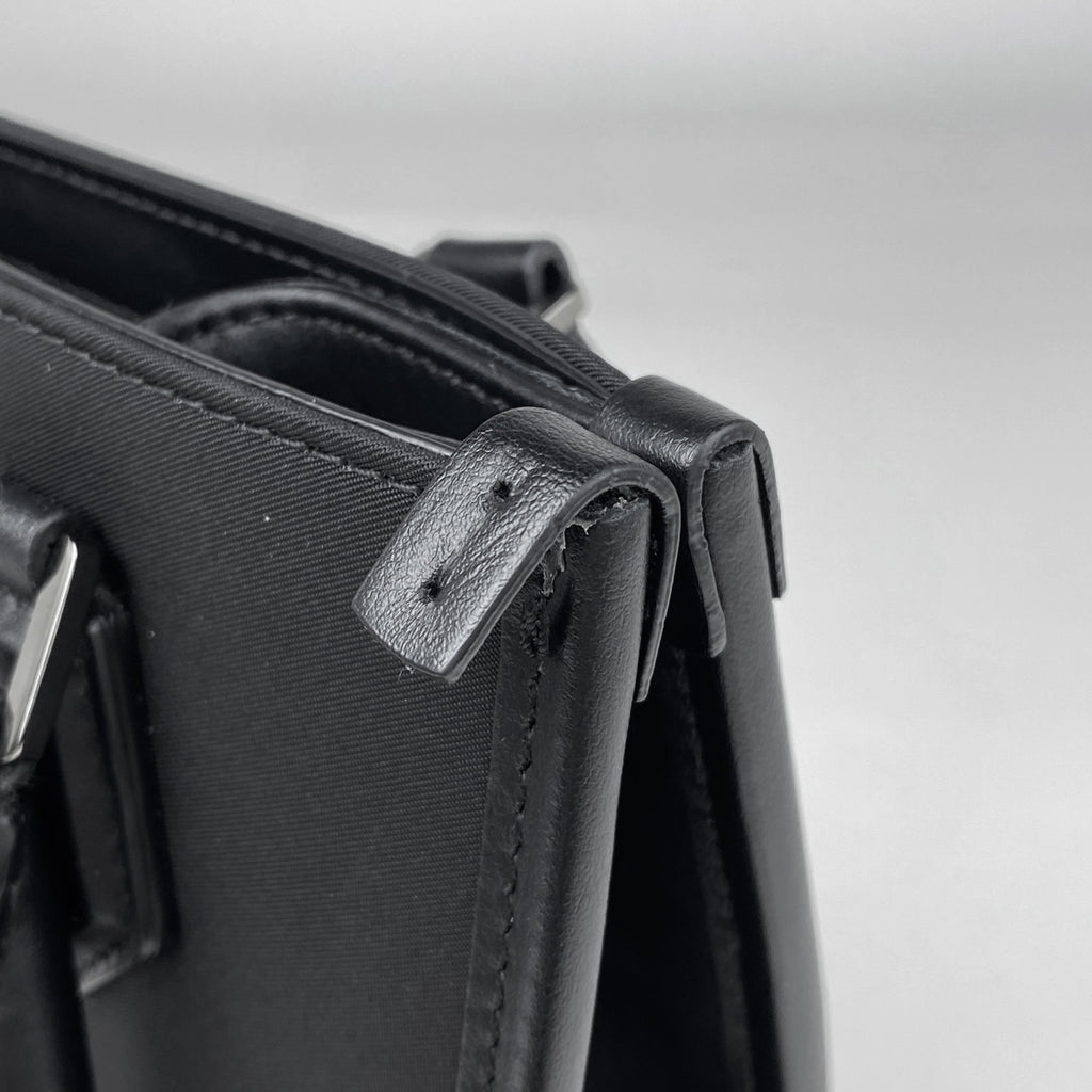 ドルチェアンドガッバーナ ロゴ ミニ トートバッグ 2WAY ショルダーバッグ ハンドバッグ トートバッグ ナイロン ブラック レディース 【中古】brbag
