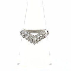 メレダイヤ デザインリング プラチナ 指輪 リング 10.5号 Pt900 ダイヤモンド レディース 【中古】nbjwl