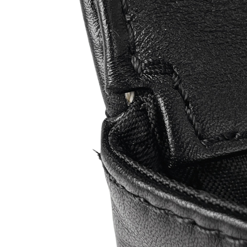 シャネル ワイルドステッチ ハンドバッグ ココマーク マトラッセ ハンドバッグ レザー ブラック レディース 【中古】brbag