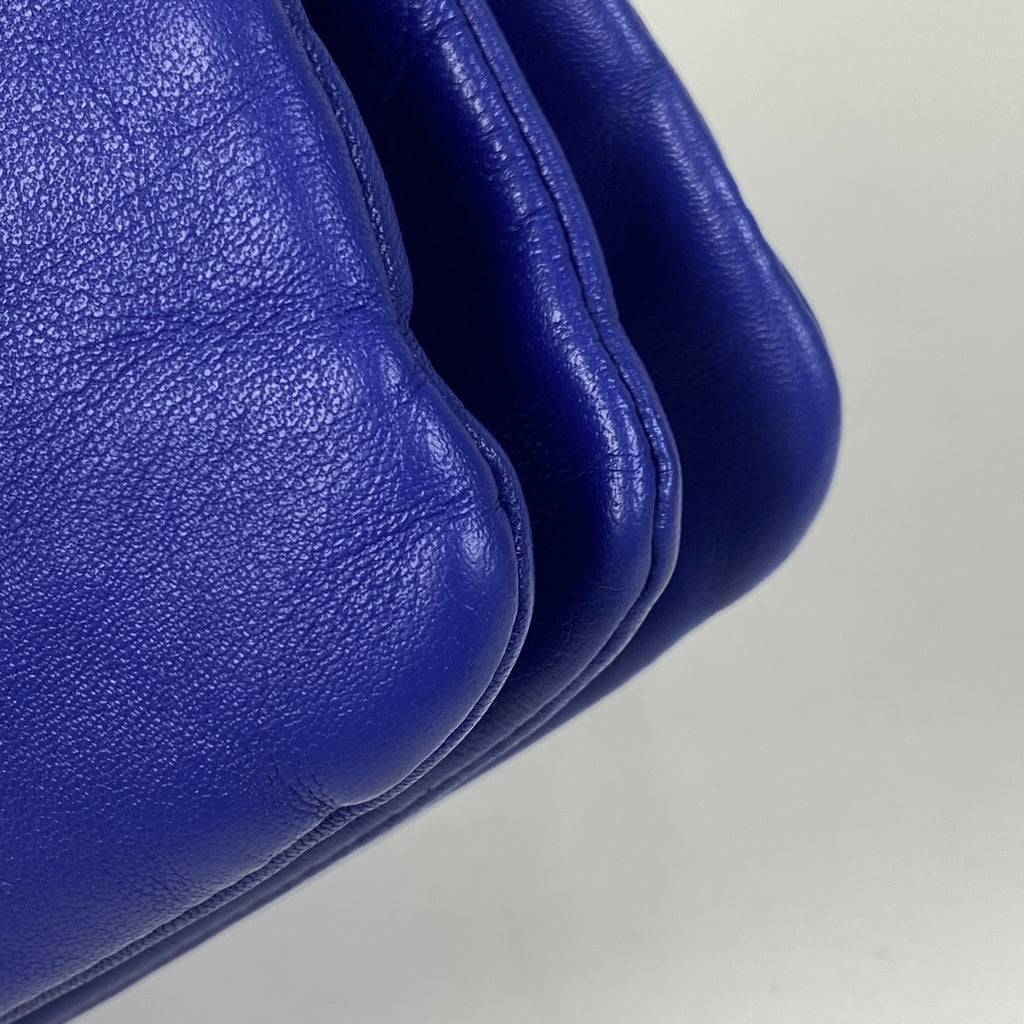 セリーヌ トリオ ショルダーバッグ スモール ショルダーバッグ レザー パープル レディース 【中古】brbag