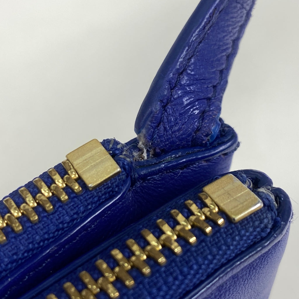 セリーヌ トリオ ショルダーバッグ スモール ショルダーバッグ レザー パープル レディース 【中古】brbag