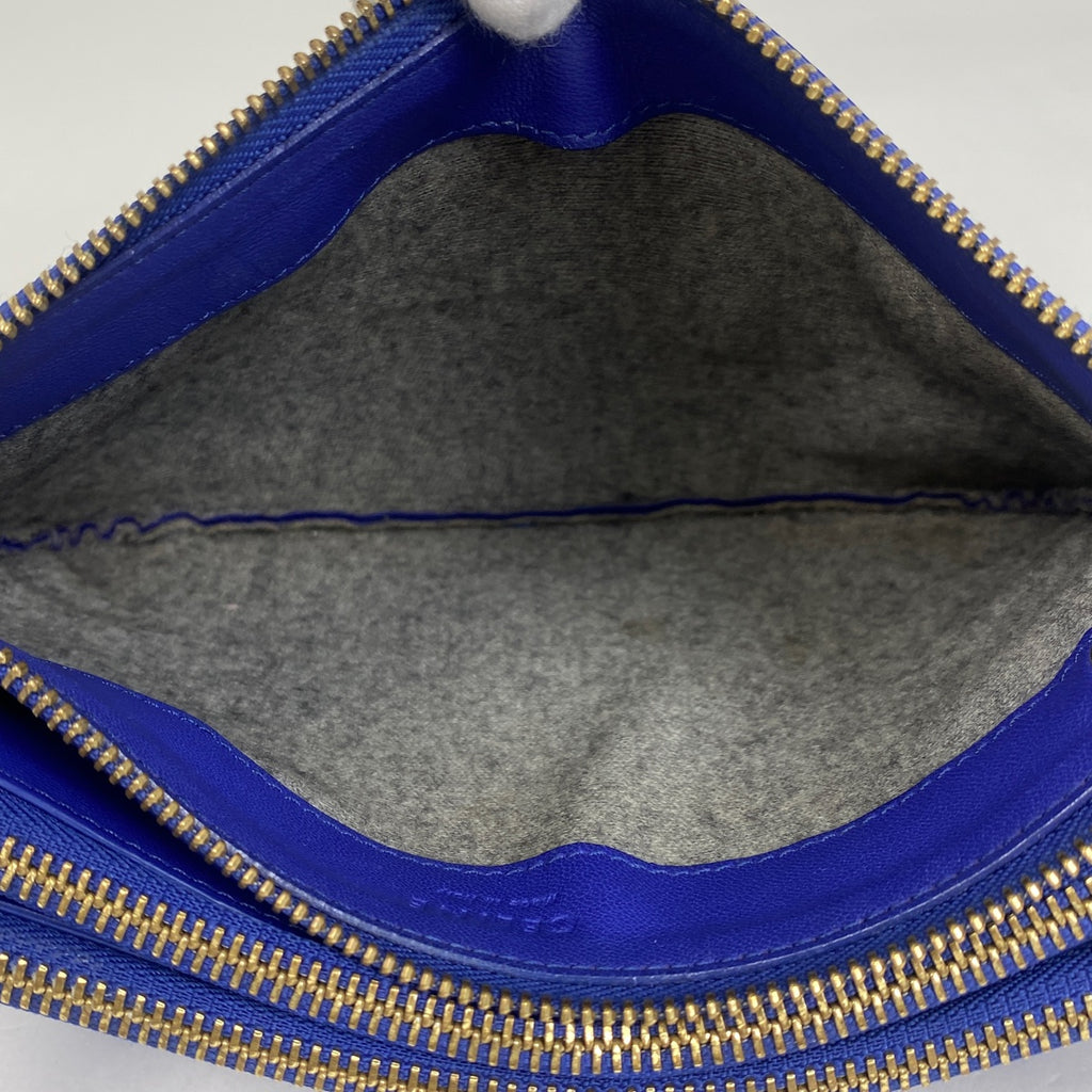 セリーヌ トリオ ショルダーバッグ スモール ショルダーバッグ レザー パープル レディース 【中古】brbag