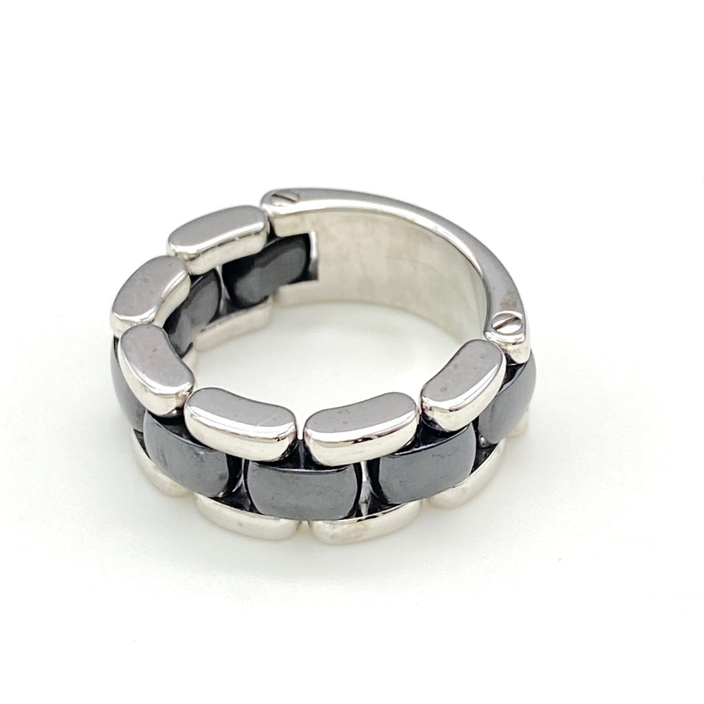 シャネル ウルトラコレクション リング 指輪 セラミック リング 10.5号 750 セラミック レディース 【中古】brjwl